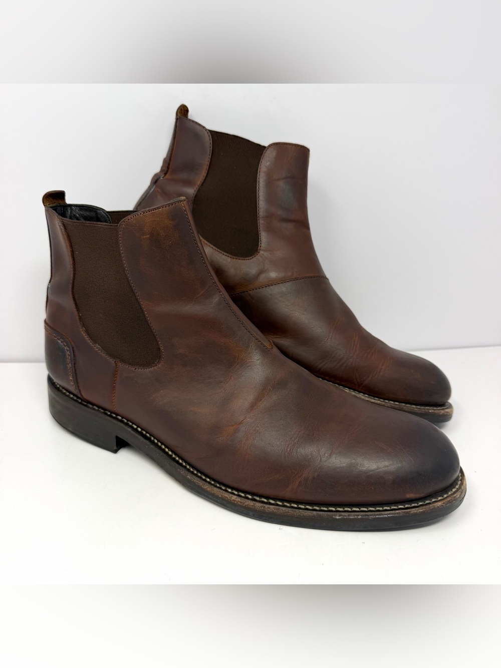 Wolverine 1000 Mile Men’s Montague Chelsea Boots Sz 11 D Brown Leather Pull On